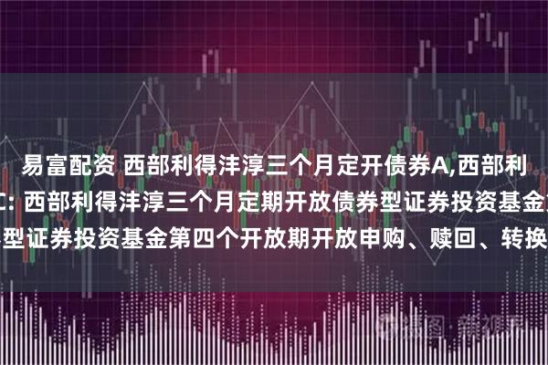 易富配资 西部利得沣淳三个月定开债券A,西部利得沣淳三个月定开债券C: 西部利得沣淳三个月定期开放债券型证券投资基金第四个开放期开放申购、赎回、转换业务的公告